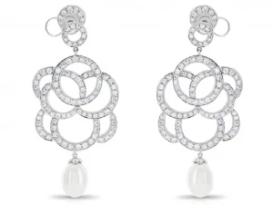 Pearl Diamond Earrings